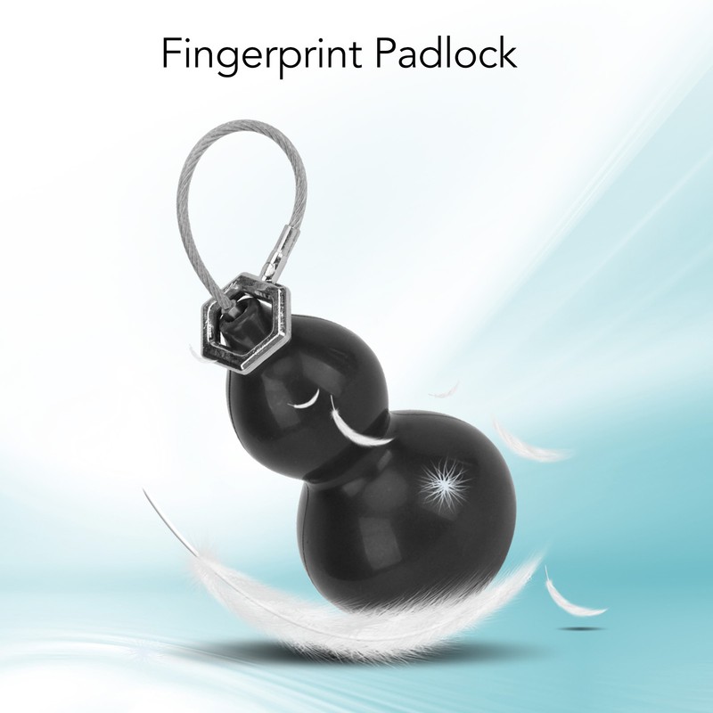 Fingerprint Padlock Waterproof USB Rechargeable Cabinet Lock for Door Luggage