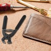QWORK Leather Belt Hole Punch Tool Silent Pliers, 6.7" Leather
