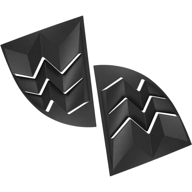 YMT Quarter Side Window Scoop Louvers ABS SunShade Cover for