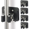 KLEBV Broom Holder Wall Mount Screw Drilling, Sturdy Heavy Duty