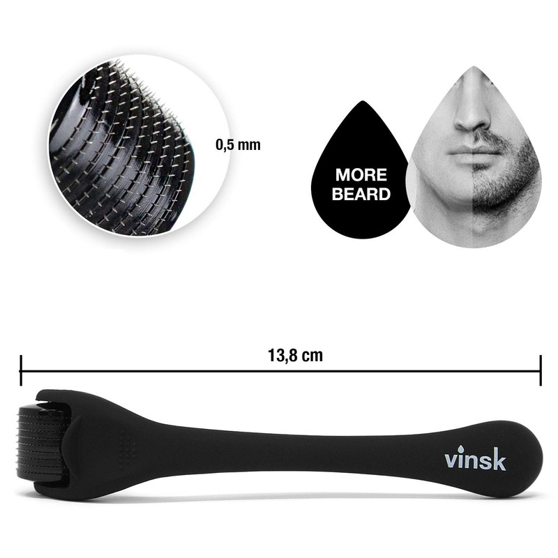 Vinsk Beard Roller, Beard Roller for a Strong & Full