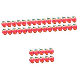 Operitacx 4sets Strawberry Pendant Strawberries Bead Charms Birthstone Charms Necklace Charm Strawberry Planter Strawberry Dress Strawberry Purse Bag Charms Strawberry Jam DIY Pendant 10pcs*4