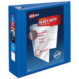 Avery Heavy-Duty View 3 Ring Binder, 3" One Touch EZD Rings, 1 Pacific Blue Binder (79811)
