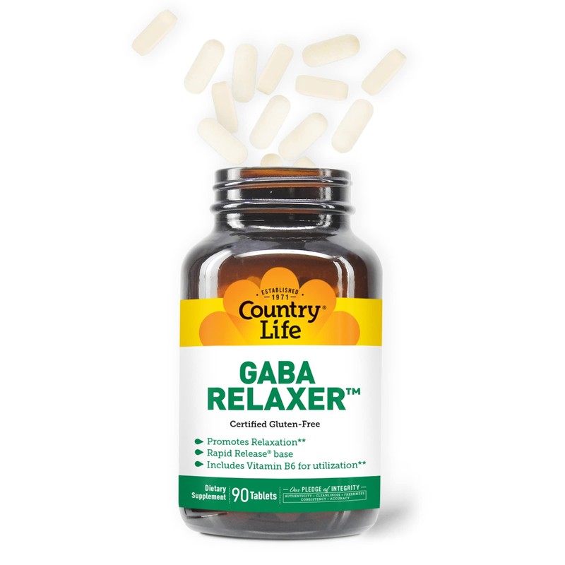 Country Life Gaba Relaxer, Rapid Release - 90 Tablets