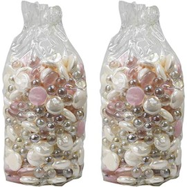 Decorative Accents Set of 5 Pounds of Exotic Aquarium and Vase Gems and Mini Orbs! Perfect for Aquariums, Vase Fillers, Table Scatter, Scrapbooking and Much More! (Cherish Gems Mix, 5 Pounds)