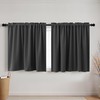 KOUFALL Extra Wide Short Curtains for Bedroom,Blackout 52 in Width