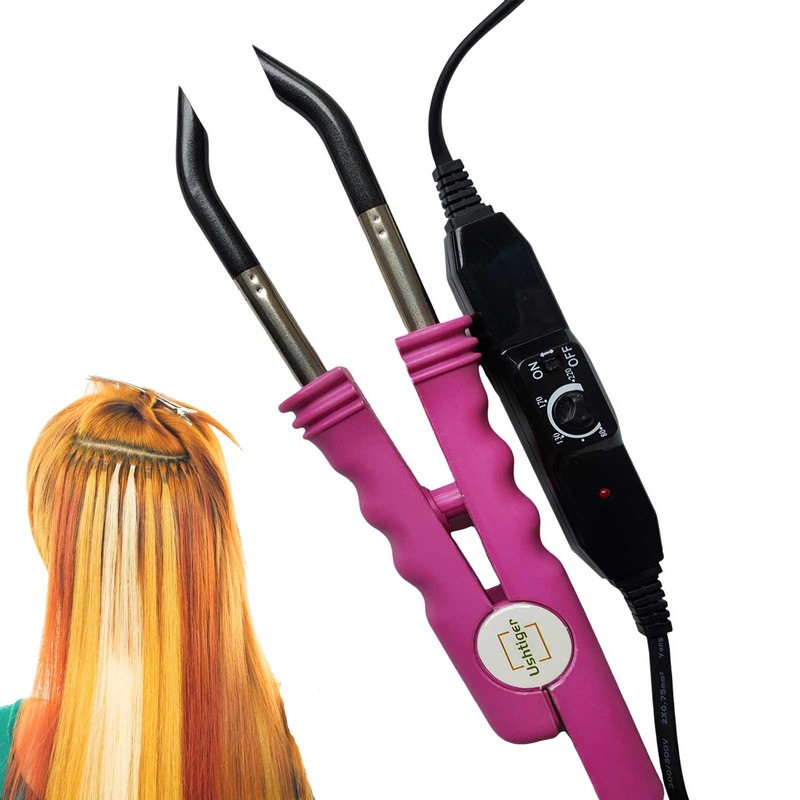 USHTIGER Fusion Hair Extension Tools Connector Wands Install Fusion Flat