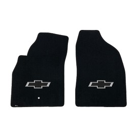 Lloyd Mats Custom-Fit Carpeted Floor Mats Premium Luxury Car Floor Liners for Chevy HHR 2006-2011 - 3D Black Bowtie (Charcoal, 2PC - Fronts)