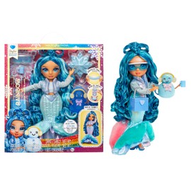 Rainbow High Winter Wonderland - Skyler (Blue) - 28 cm Fashion Doll, With Hidden Magic Snow That Puffs Up with Water, Comes with A Snowman Kit, Suitable For Kids Ages 4-12 Years Old and Collectors