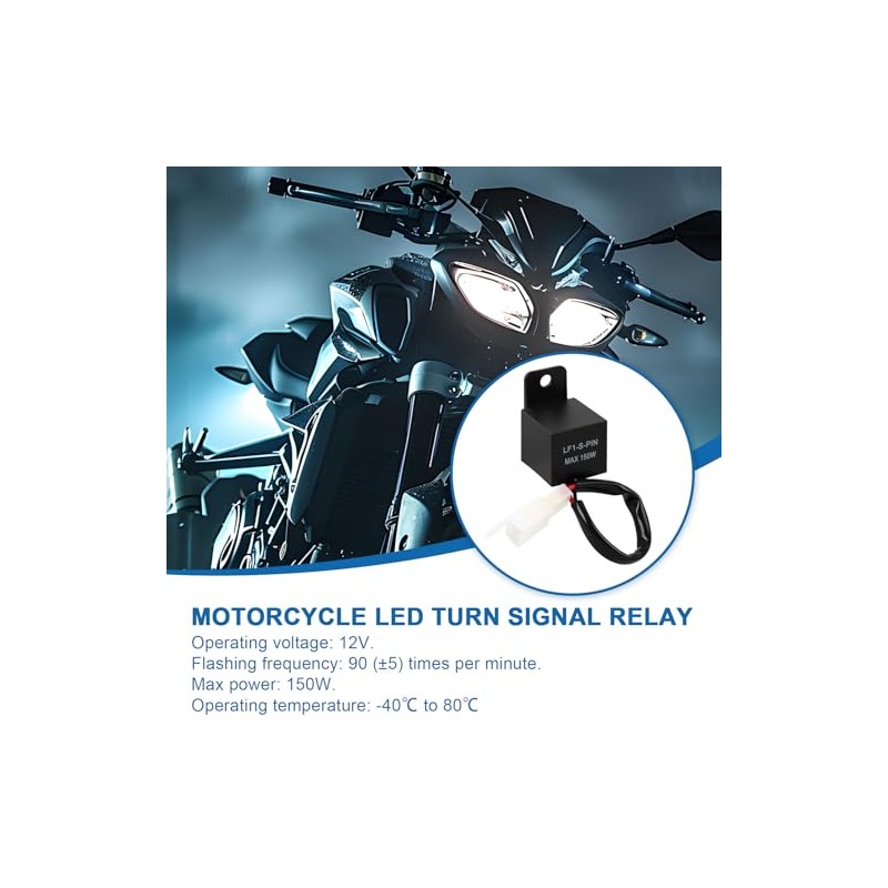LED Indicator Relay 12 V Motorcycle 2-Pin Universal Moto Flasher