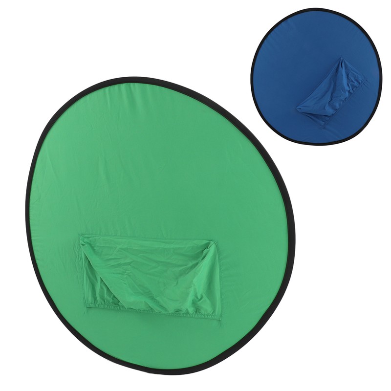 Blue Green 2 in 1 Background Screen Collapsible Portable Chromakey