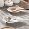 ONTUBE Ceramic Spoon Rests for Buffet Set of 4, Porcelain