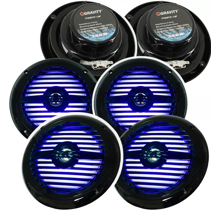 Gravity 6x Gravity MG670-LW 6.5" inch 2-Way 1050 Watts Marine