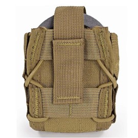 Handcuff Holster, Handcuff Case, Open Top Cuff Pouch for Duty Belt/Tactics Vest (Nylon-Brown)