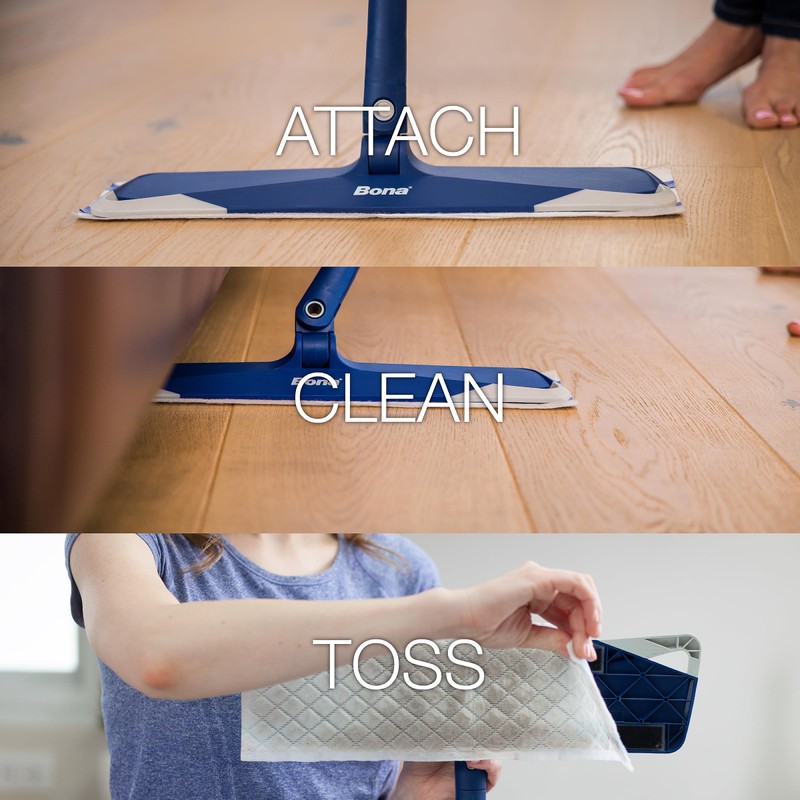 Bona Hardwood Floor Disposable Wet Cleaning Pads - 12 cleaning