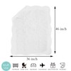 (White) - MONOBLANKS Cotton Baby Quilt Personlized Monogram Lightweight Embossed