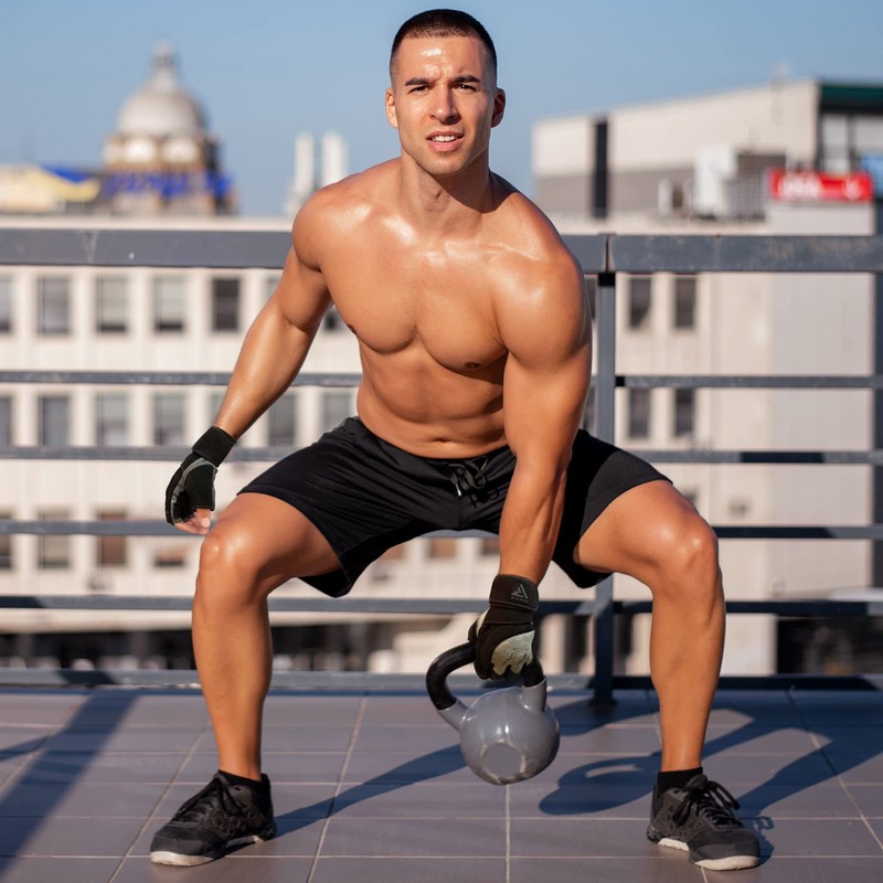 GymGlovesLeather-Grey/Blk-UK-S