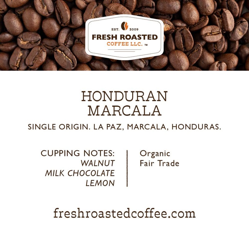 Fresh Roasted Coffee, Organic Honduran Marcala | USDA Organic, 100%