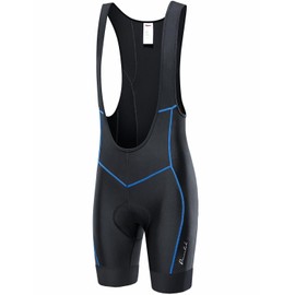 Przewalski Men’s 3D Padded Cycling Bike Bib Shorts, Bicycle Biking Bib Shorts