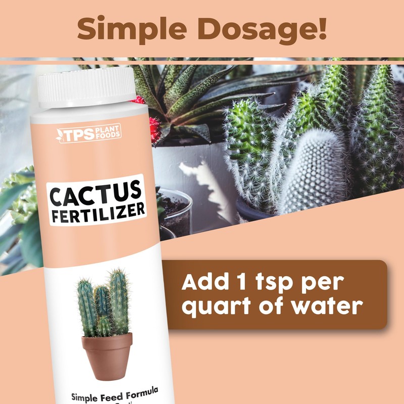 TPS NUTRIENTS Cactus Fertilizer for Cacti and All Desert Plants,