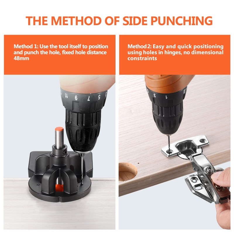 Adoles 35mm Concealed Door Hinge Jig， Accurate Locking Cabinet Hinge