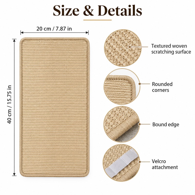 Single-Layer Cat Scratching Pad for Indoor Use – Thick Scratch