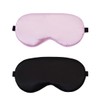 2 Pieces Silk Sleep Mask with Adjustable Strap, Eye Sleep