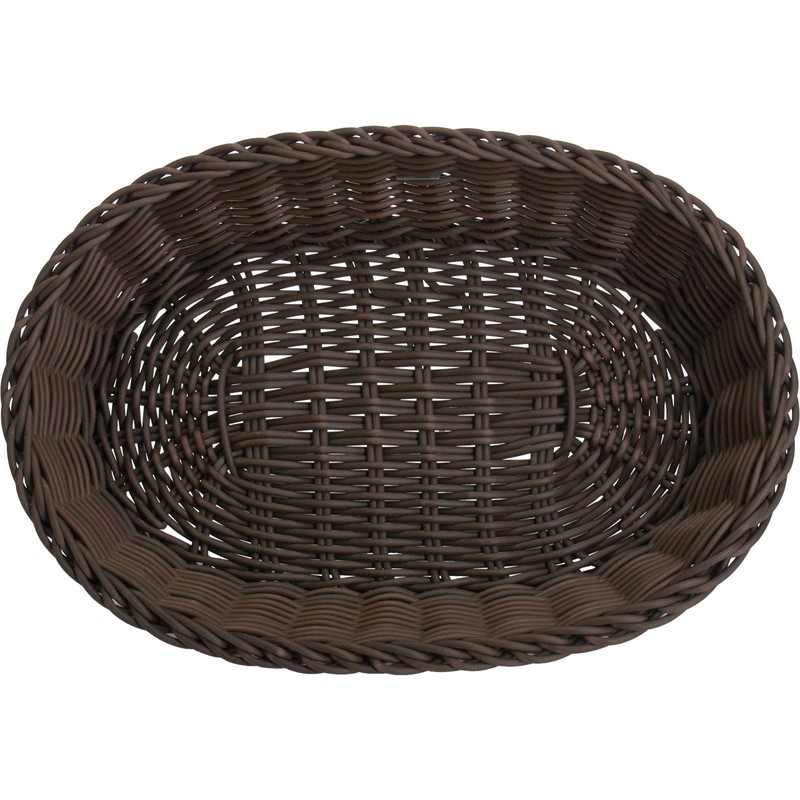 Saleen Wide Basket Oval, polypropylene Brown, 32 x 23 x