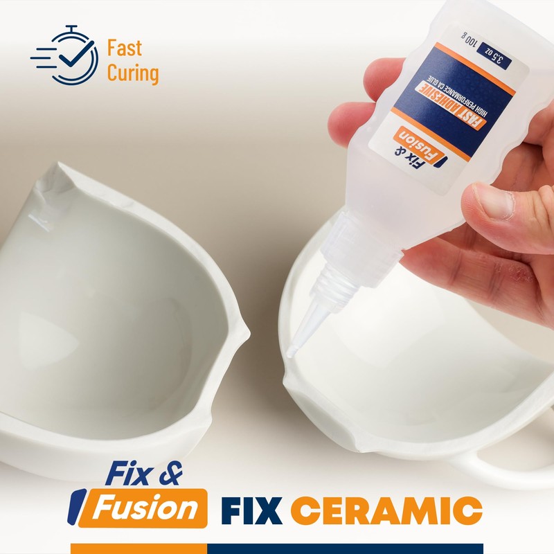 FIX & FUSION Ca Super Glue (3.5 Oz) with Activator