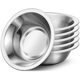 Offiper 304(18/8) Stainless Steel Mixing Bowls for Kitchen, 6 Pack 7.8" 28.89 fl.oz Metal Mixing Bowls Set Stackable for Baking Serving Cooking Food Prep Storage Dishwasher Safe Heavy Duty