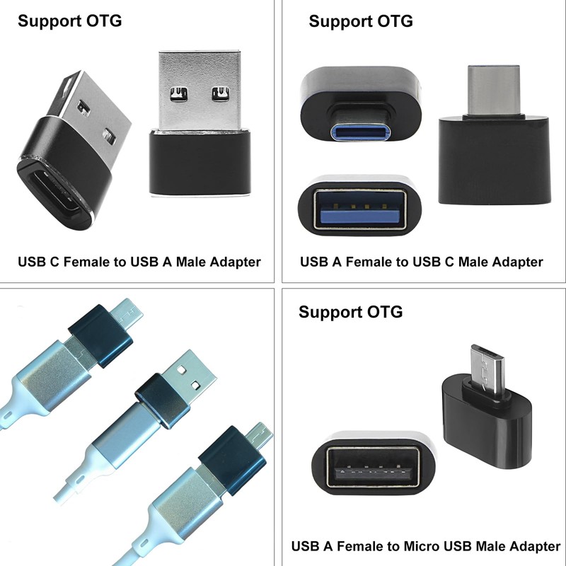 USB Hub 4 Ports,USB C Hub, with 3 Adapters