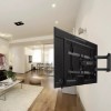 PERLESMITH TV Wall Mount Bracket Full Motion Dual Articulating Arm