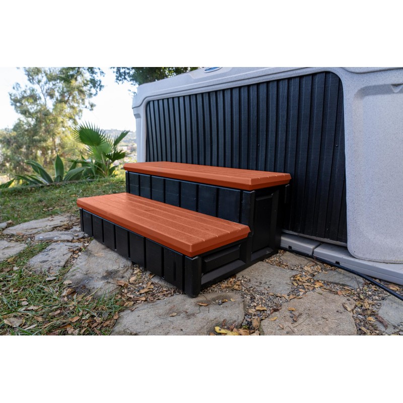 Confer Plastics Two Tier 36" Wide Deluxe Hot Tub Step.