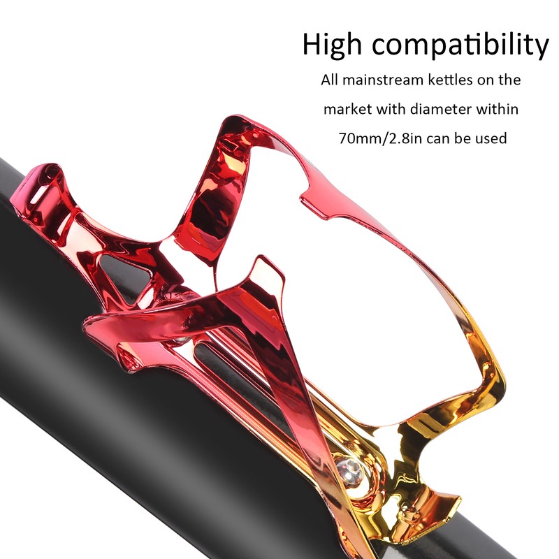 Aluminum Alloy Mountain Bike Water Bottle Holder Cage Bottle Secure