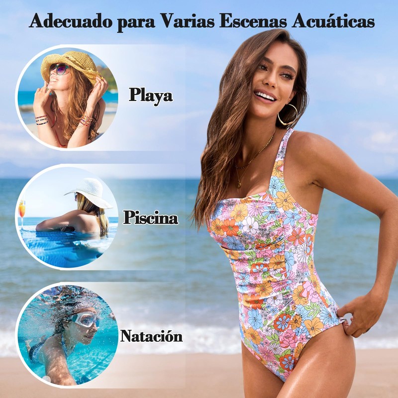 Traje de Baño para Mujer, Una Pieza, Diseño Completo (MX/US,