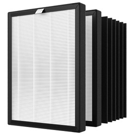 ProHEPA 9000 Replacement Filter for VEVA ProHEPA 9000 Air Puri fier, Including 2 True HEPA Filters & 6 Carbon Filters