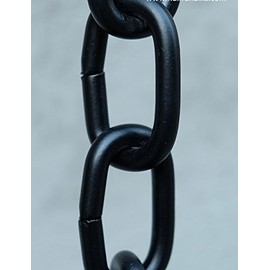 Nutshell Stores Large Link Rain Chain - Black - 10 Feet