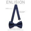 Enlision Men's Bow Tie with Pocket Square - Bow Ties