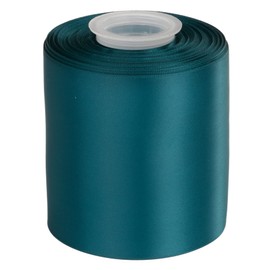 Ribbonitlux 100mm Wide Double Face Satin Ribbon 22 Meters (347-Teal）, Set for Bow, Party Decor, Sewing Applications, Wedding and Craft
