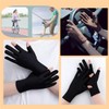 SIQITECH Half Finger Gloves, UV Protection, Women's, For Summer, Sunscreen,