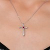 Gem Stone King Cross Necklace For Women | 925 Silver