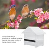 Window Bird Feeder Transparent Large Space Bird Feeder House with