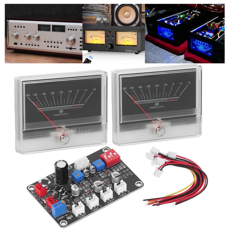 VU Meter Sound Audio Level Indicator Pre Amplifier Amp with