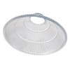 Modern Designer Transparent Ridged Glass Easy Fit Pendant Shade in