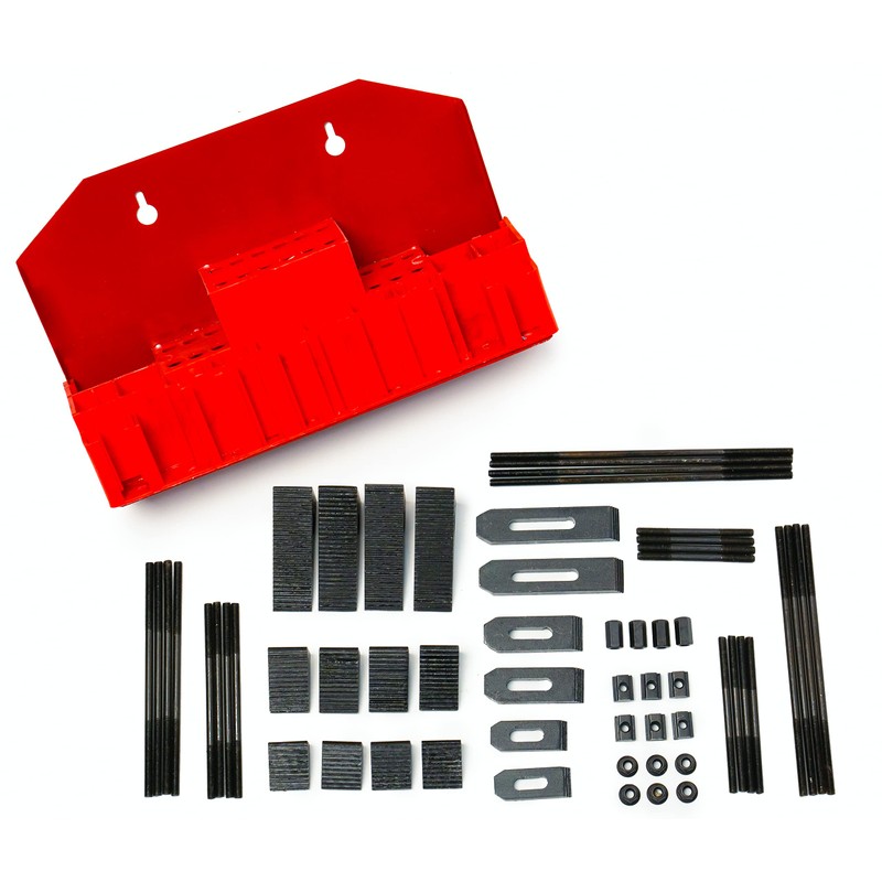 LLDSIMEX 52Pc T-Slot Clamping Kit Mill Machinist Set Table Slots: