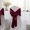 Horbaunal 12 Pack Burgundy Satin Table Runner 12 x 108