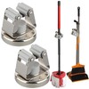 MUTUACTOR Magnetic Broom Holders,2pcs Anti-broken Heavy Duty Magnetic Clips Wall