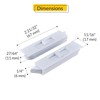 Brixwell Snap in Tilt Latch, Plastic Material, Blue White Finish,