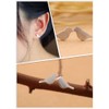 925 Sterling Silver White Gold Plated Little Birds Earrings Studs