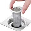 Resdenio Bathroom Sink Drain Strainer Stainless Steel, 2 Pack Floor